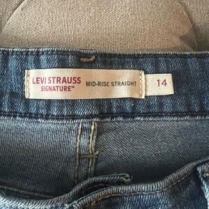 Levi's Signature Straight Jeans in Blue Denim
